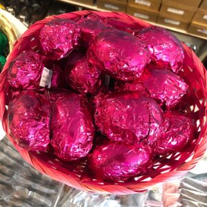 raspberry chocolate covered eggs