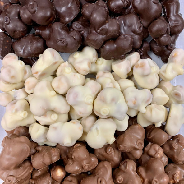 chocolate covered hazelnuts
