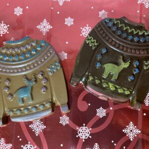 molded chocolate ugly sweater
