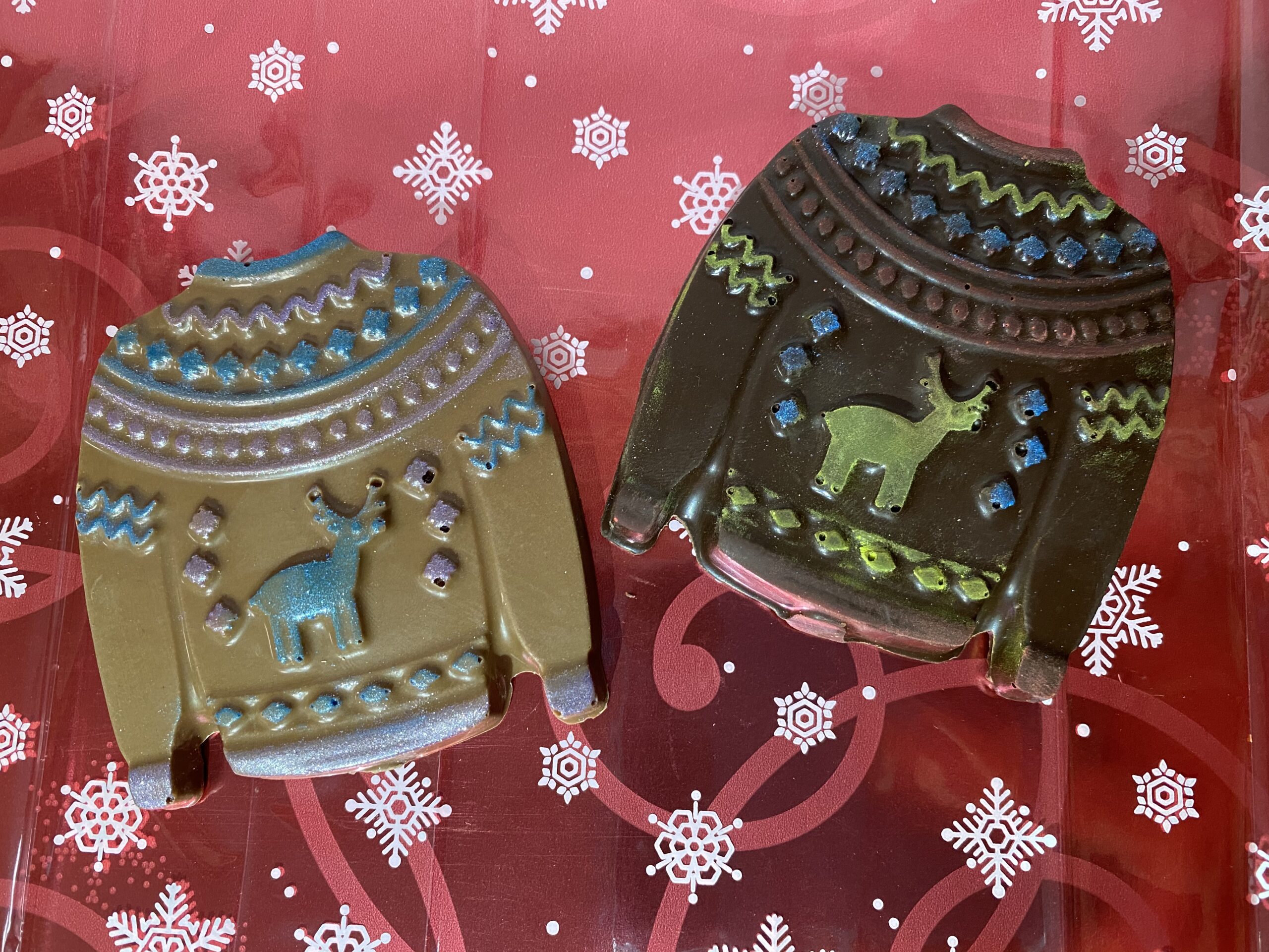 molded chocolate ugly sweater