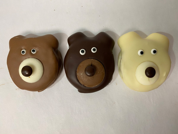 chocolate covered Oreo bears