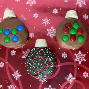 chocolate covered oreo ornaments
