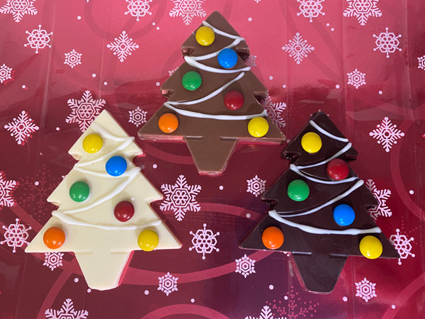 solid chocolate chirstmas tree