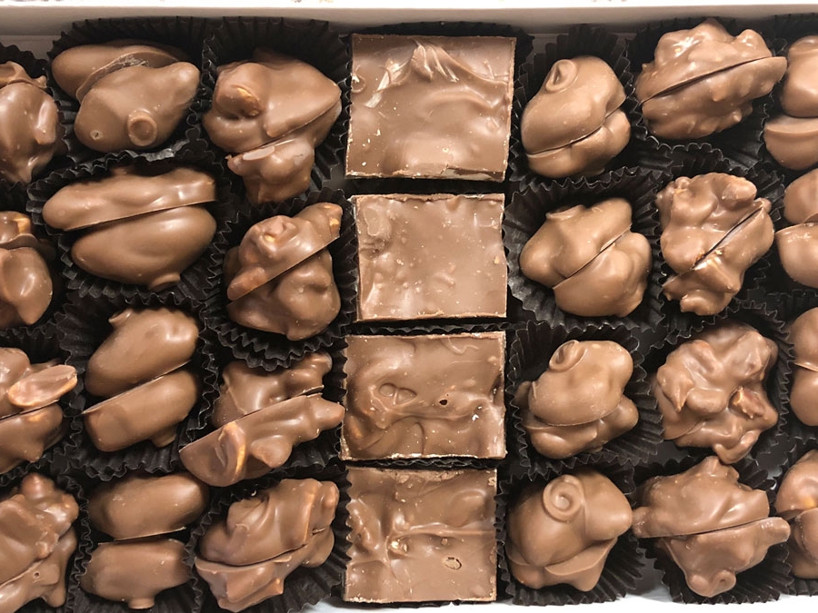 assorted chocolate covered nuts